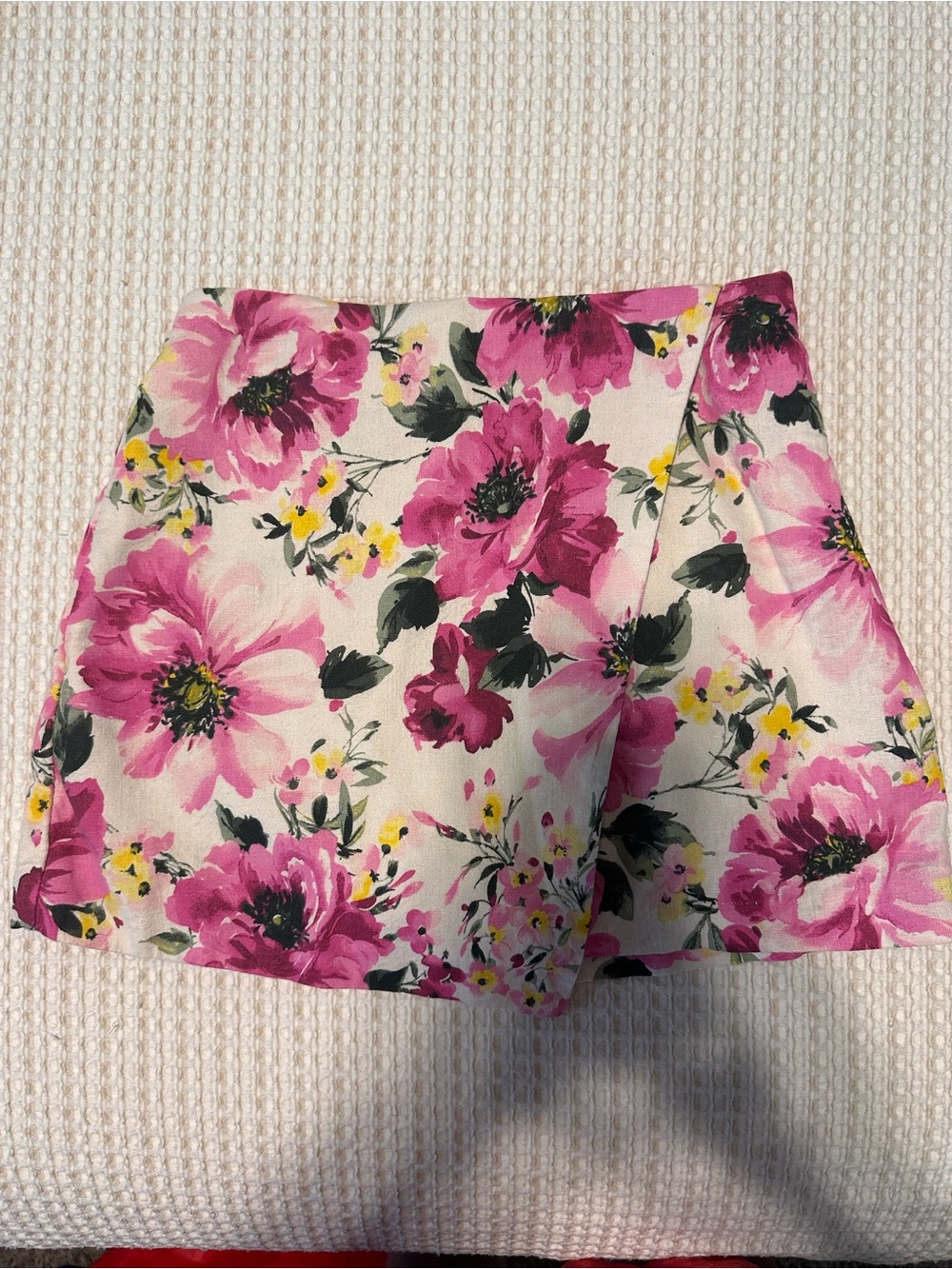 Abercrombie & Fitch Pink Floral Mini Skort
